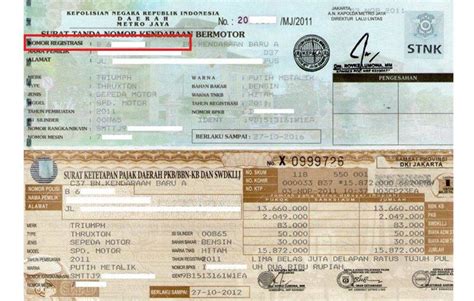 3 Cara Melihat Nomor STNK Motor tanpa Ribet.